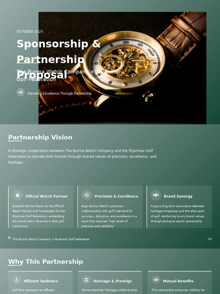 Burma Watch and MGF Proposal | PDF | Brand | Watch