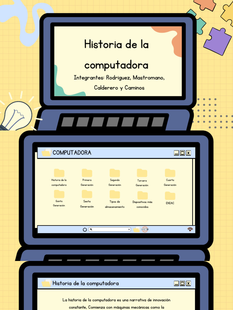 Evolución de la Computadora: Generaciones | PDF | Almacenamiento de ...