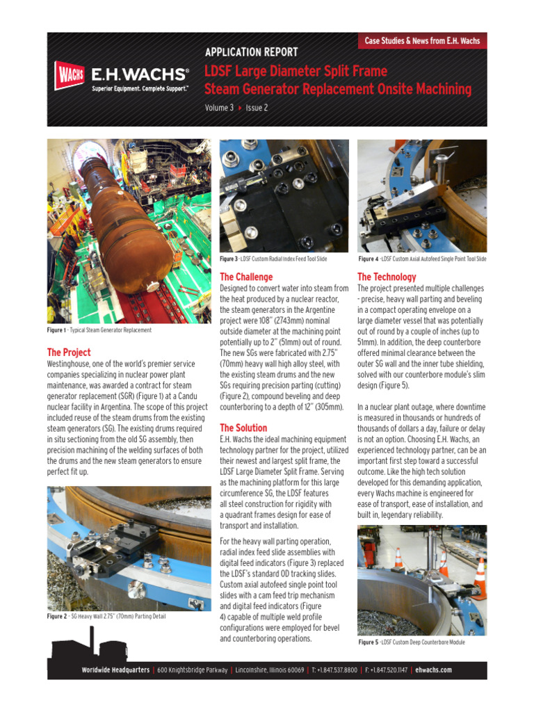 Steam Generator Replacement Case Study | PDF | Nuclear Power Plant ...