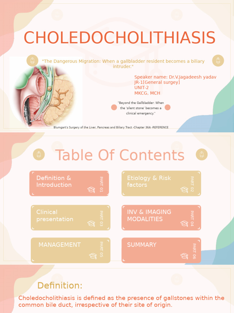 CHOLEDOCHOLITHIASIS1 | PDF | Digestive Diseases | Abdomen