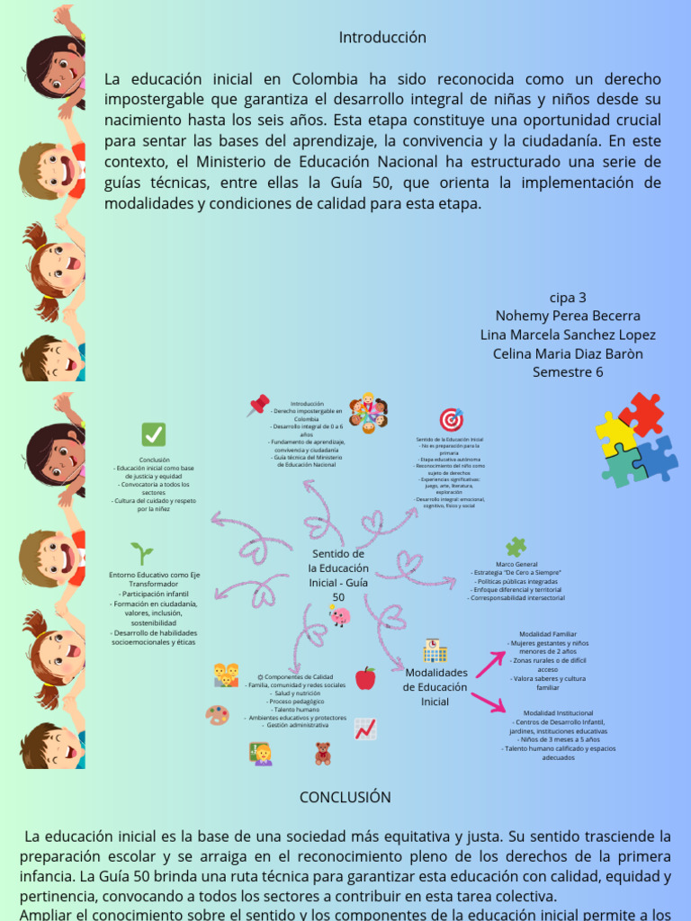 Educación Inicial en Colombia: Guía 50 | PDF | Educación de la primera ...