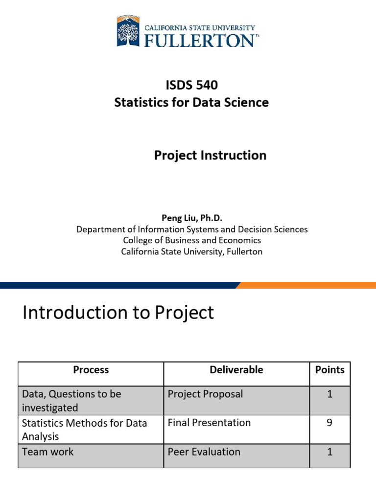 Project Instructions | PDF