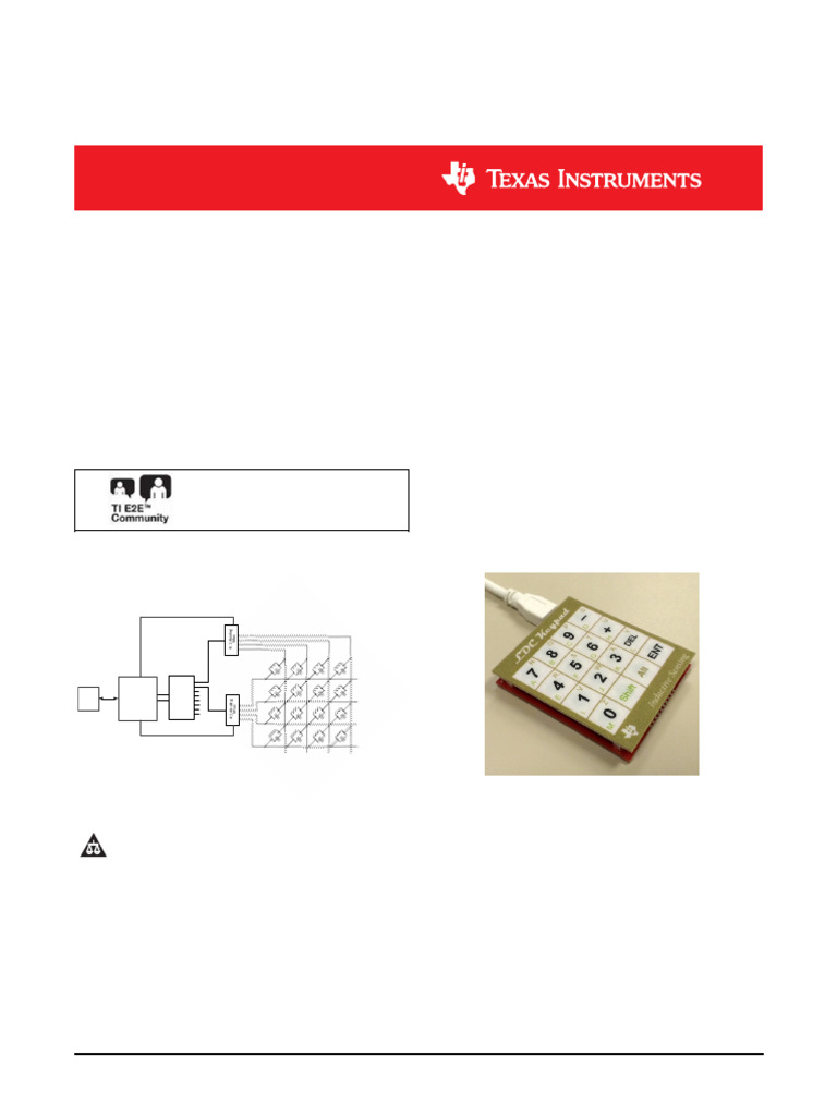 16-Button Keypad Design with LDC1314 | PDF | Inductor | Inductance