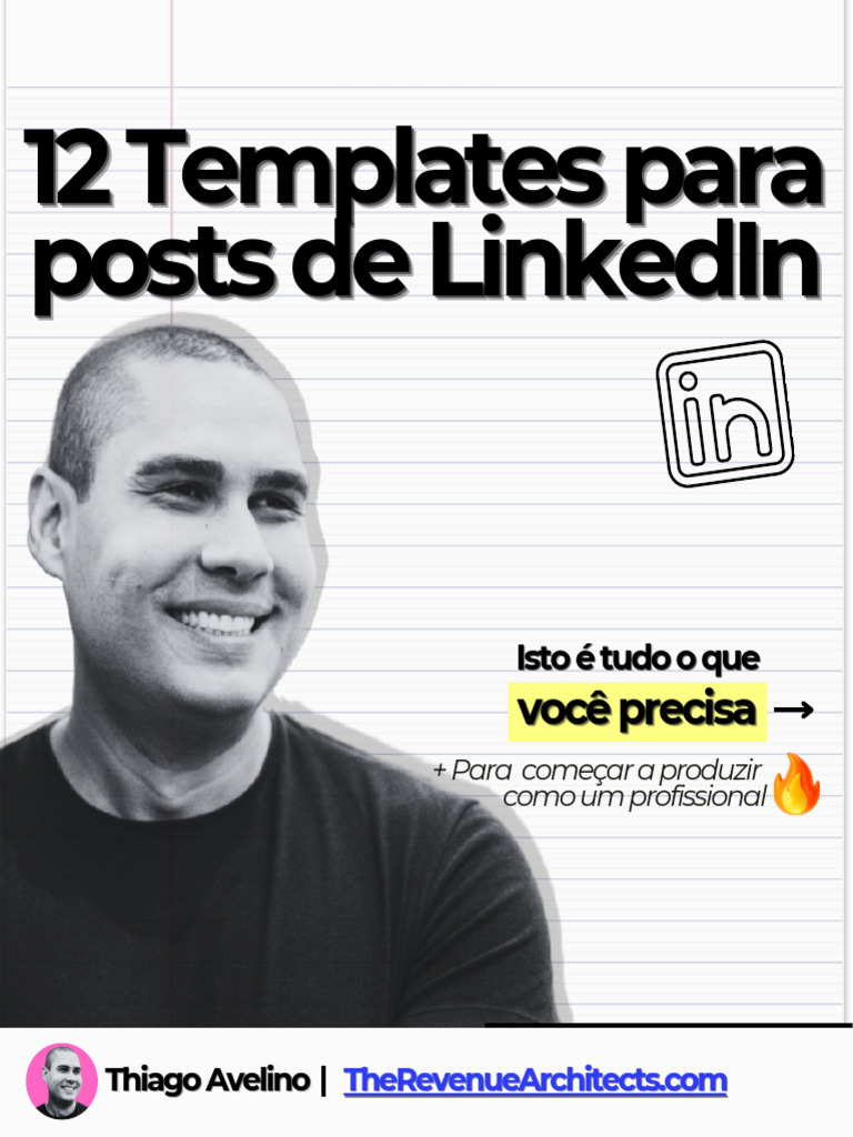 12 Templates para Posts no LinkedIn | PDF