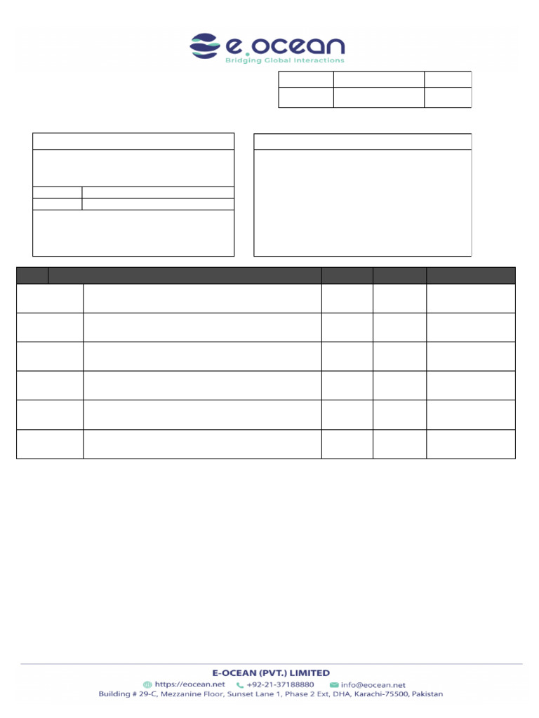 E-Ocean Dec 25 Invoice | PDF | Invoice | Payments