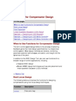 Help - Functions for Compensator Design __ Designing Compensators (Control System Toolbox™)