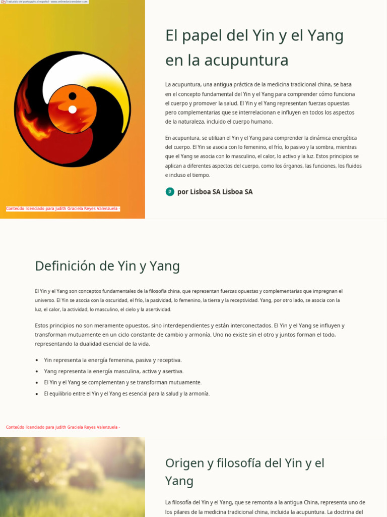 1-5. ElPapeldelYinyelYangenlaAcupuntura (1) | PDF | Acupuntura | Yin y yang