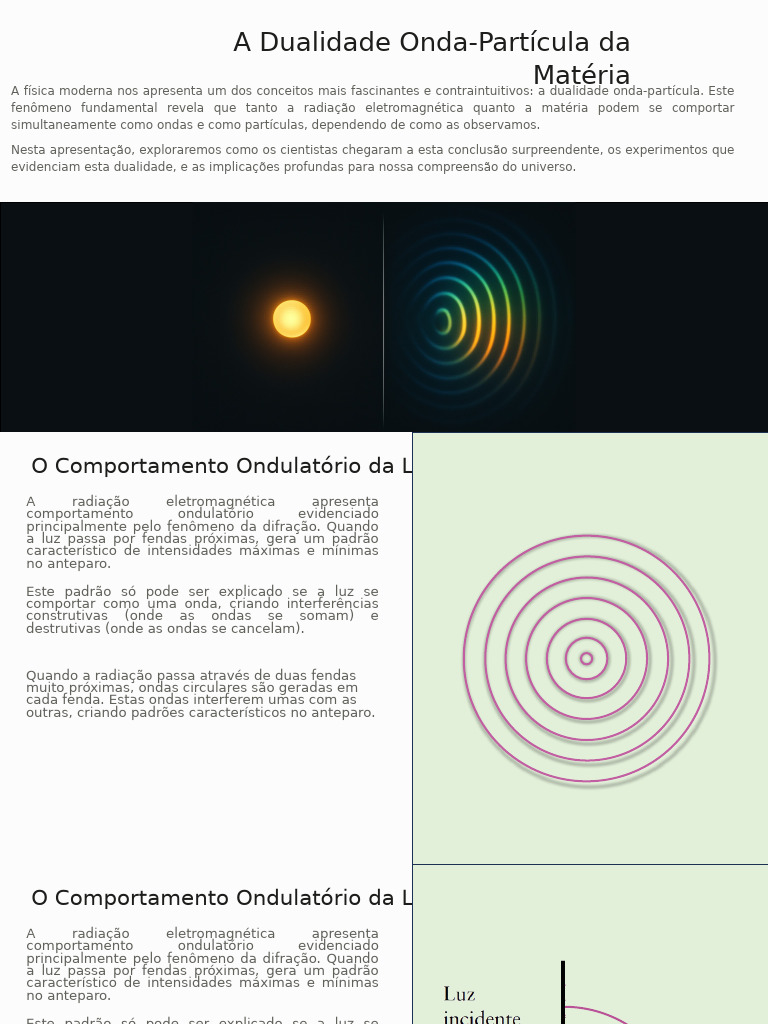Dualidade Onda-Partícula na Física | PDF | Radiação eletromagnética ...