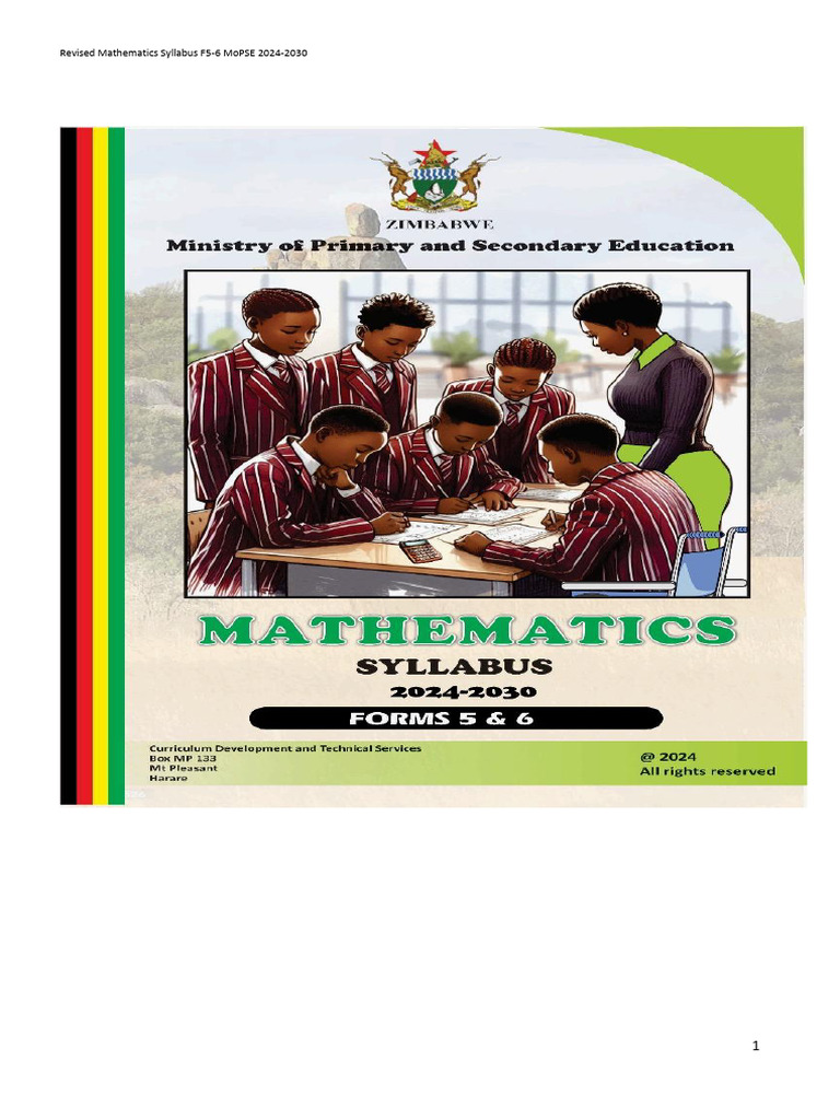 Revised Mathematics Syllabus F5-6 | PDF | Equations | Function ...
