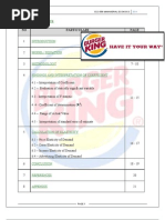 Demand of Burger King - Managerial Economic