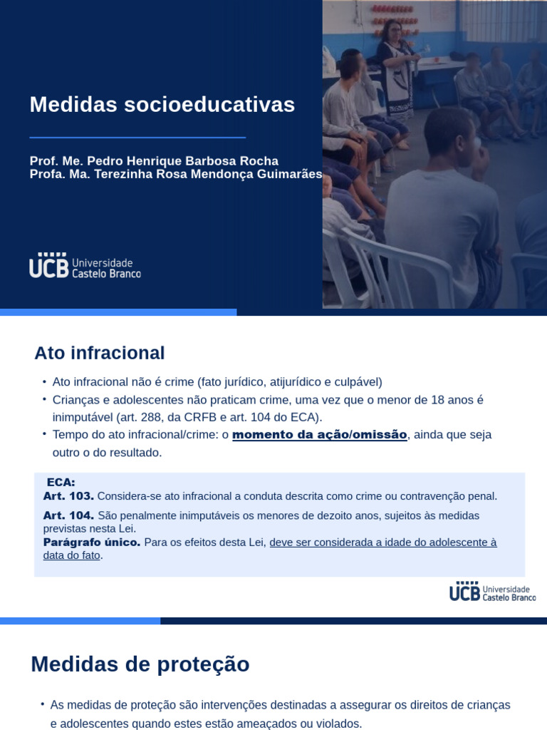 Medidas Socioeducativas para Adolescentes | PDF | Crimes | Crime e ...