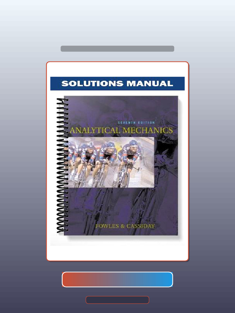 Test Bank for Analytical Mechanics 7th Edition by Fowles | PDF ...