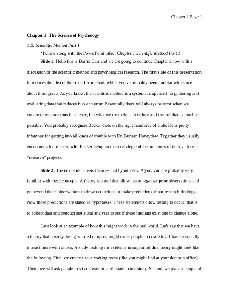 Understanding the Scientific Method in Psychology | PDF | Hypothesis ...