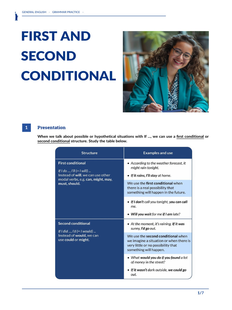 First and Second Conditional Practice | PDF