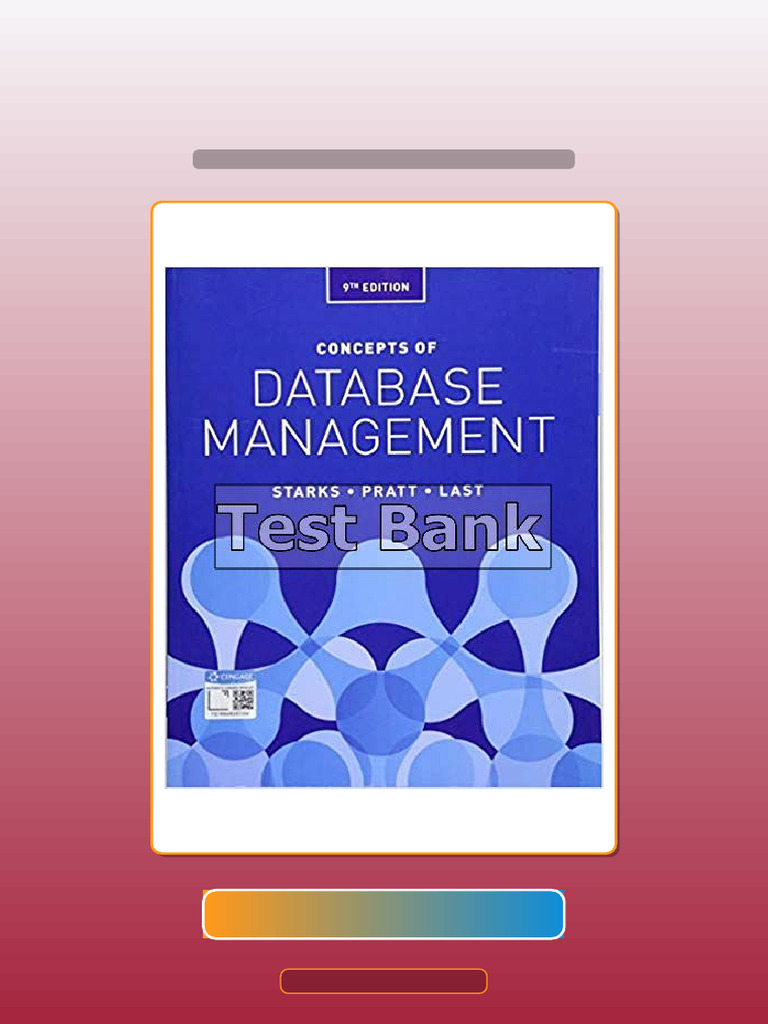 Test Bank for Concepts of Database Management 9th Edition Starks | PDF ...