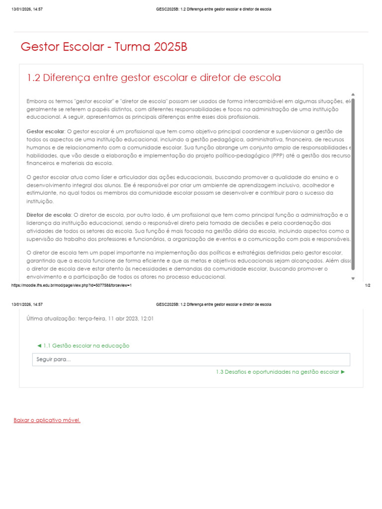 Diferenças entre Gestor e Diretor Escolar | PDF | Escolas | Liderança