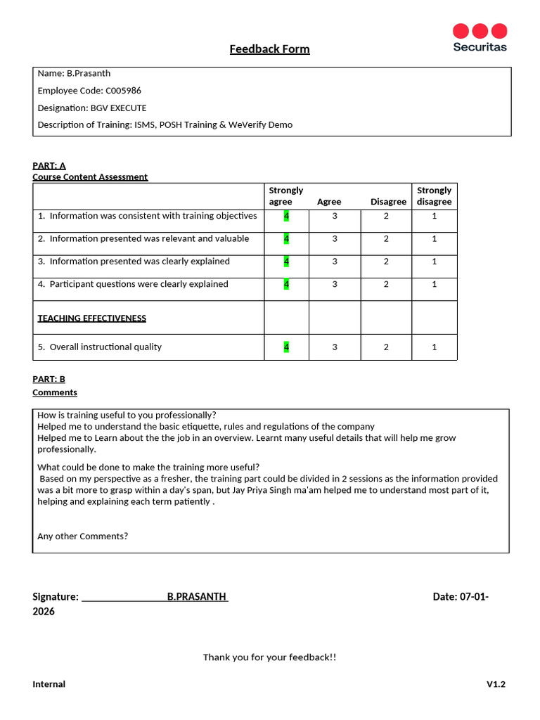 Feedback Form_V1.2 (1) (1) | PDF