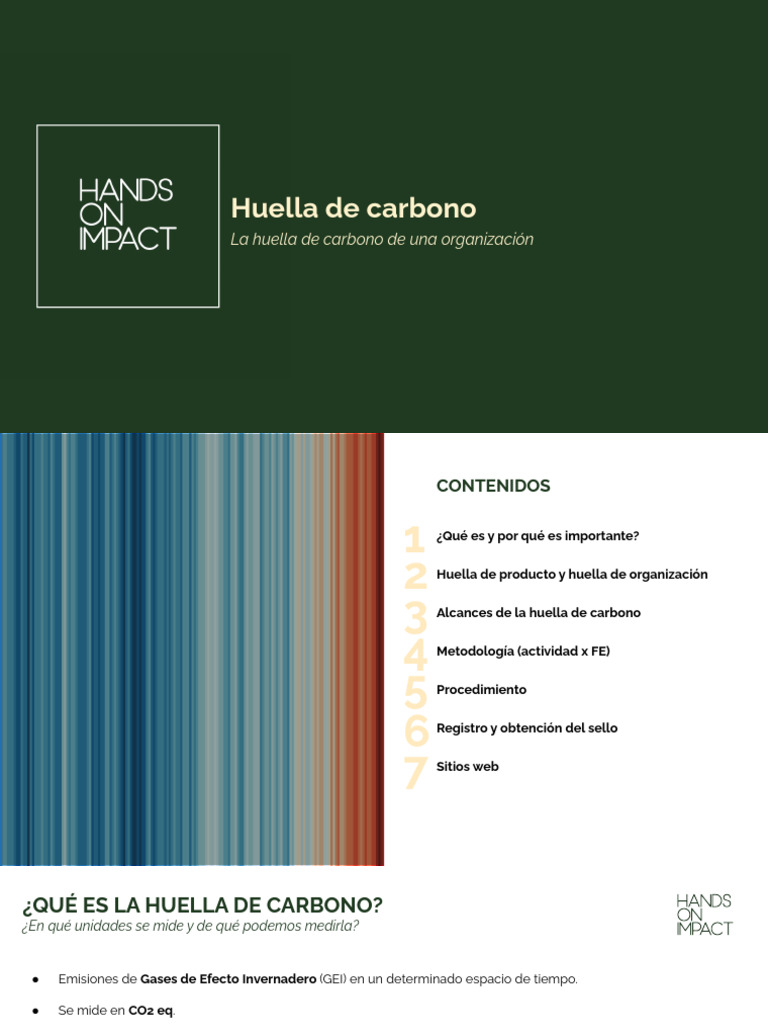 Huella de Carbono: Guía Completa | PDF | Huella de carbono | Gases de ...