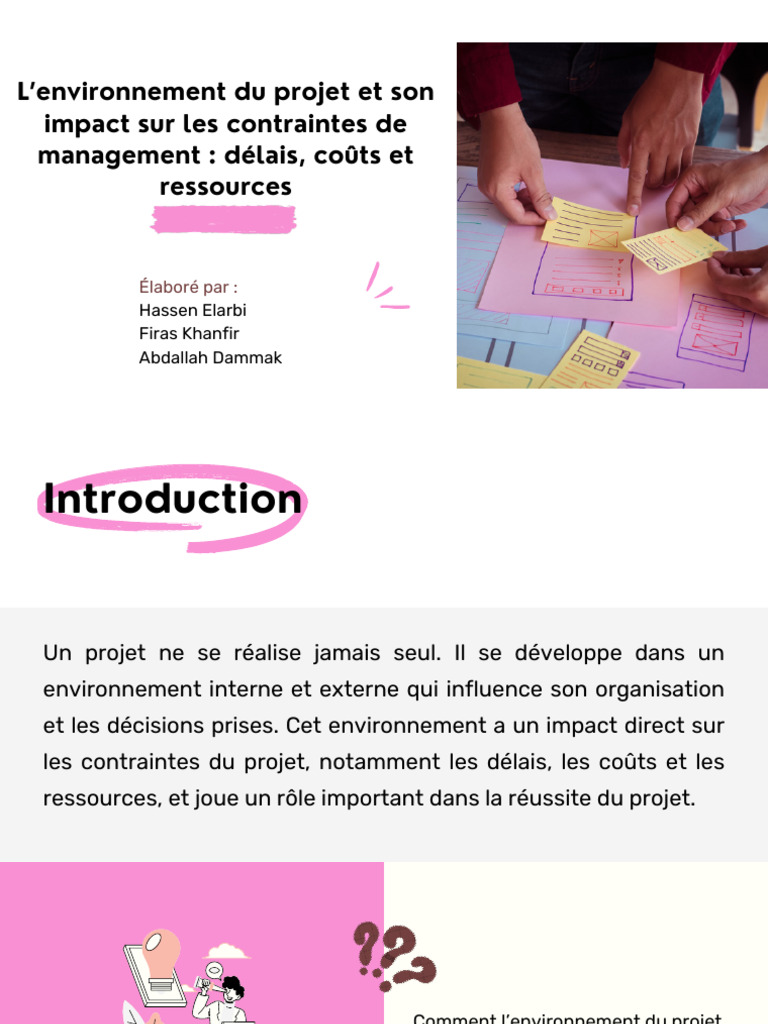 Impact de l'environnement sur le projet | PDF | Environnement naturel ...