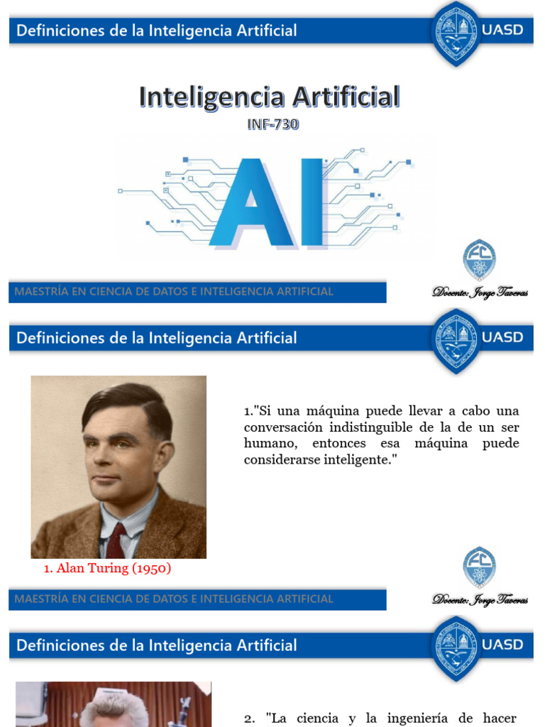 Definiciones Clave de Inteligencia Artificial | PDF | Inteligencia ...