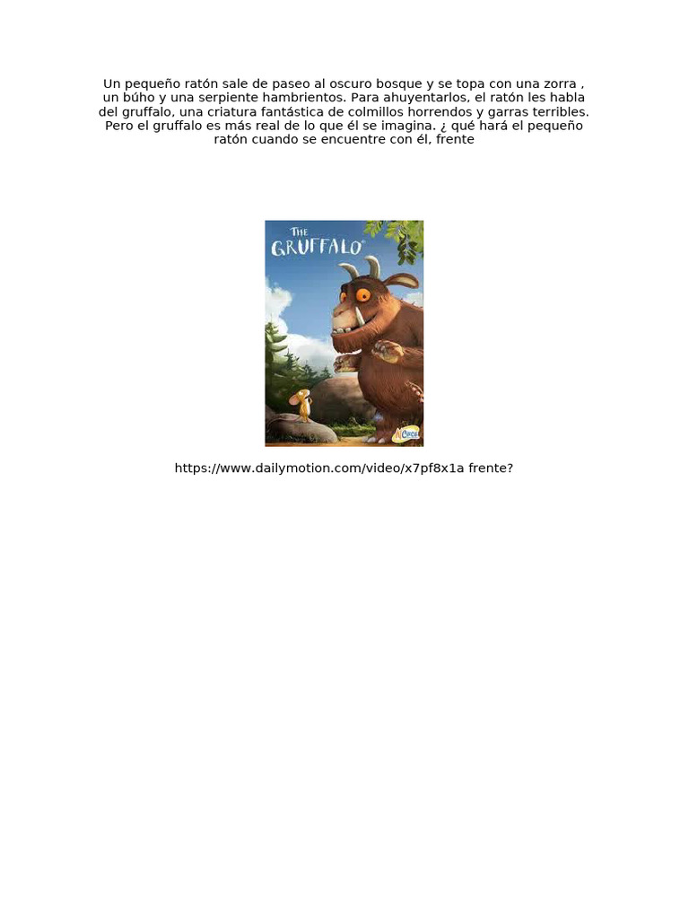 The Gruffalo | PDF
