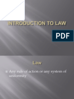 Introduction To Law