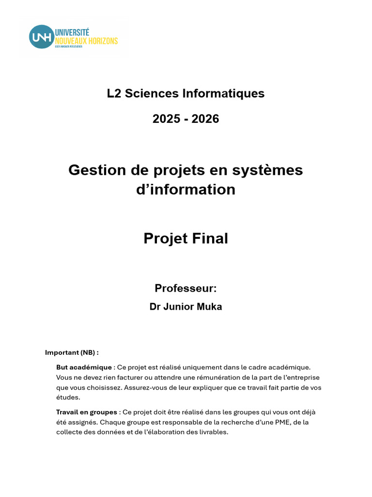 Projet ERP Odoo pour PME : Guide Complet | PDF | Gestion de projet ...