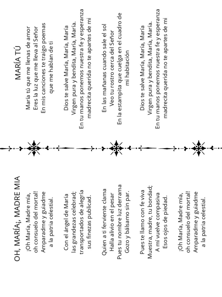 Poemas y Canciones a María | PDF | María, madre de Jesús