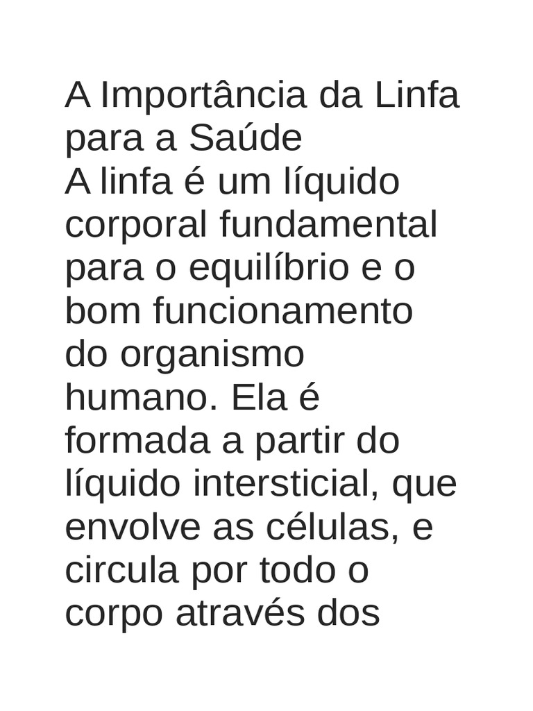 Linfa 3 | PDF | Sistema linfático | Linfa