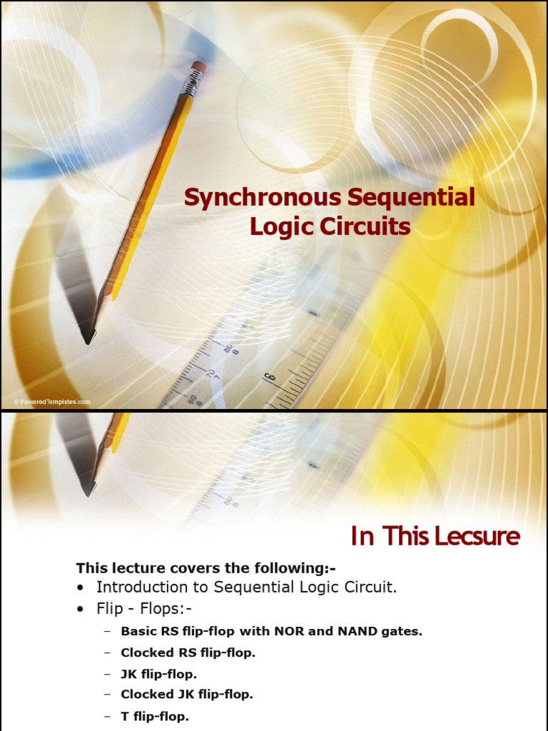 Synchronous Sequential Logic Circuits | PDF | Logic Gate | Electrical ...