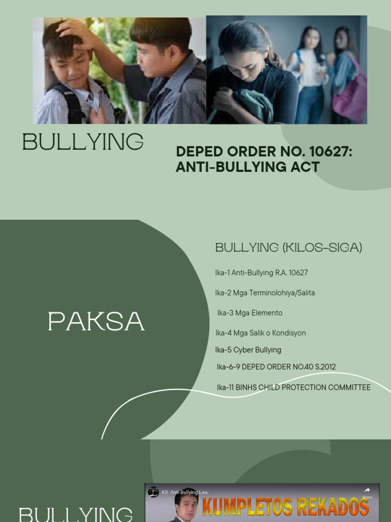 r.a.10627.Anti Bullying Act.ppt2025 | PDF