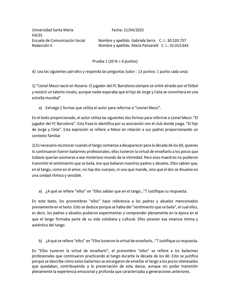 Elizabeth Haslam. Cohesión 2 GABY | PDF | Musica Tango | Donald Trump