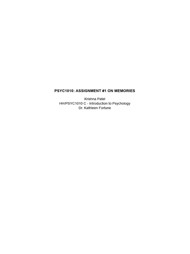 How Our Brains Make Memories | PDF | Memory | Long Term Memory