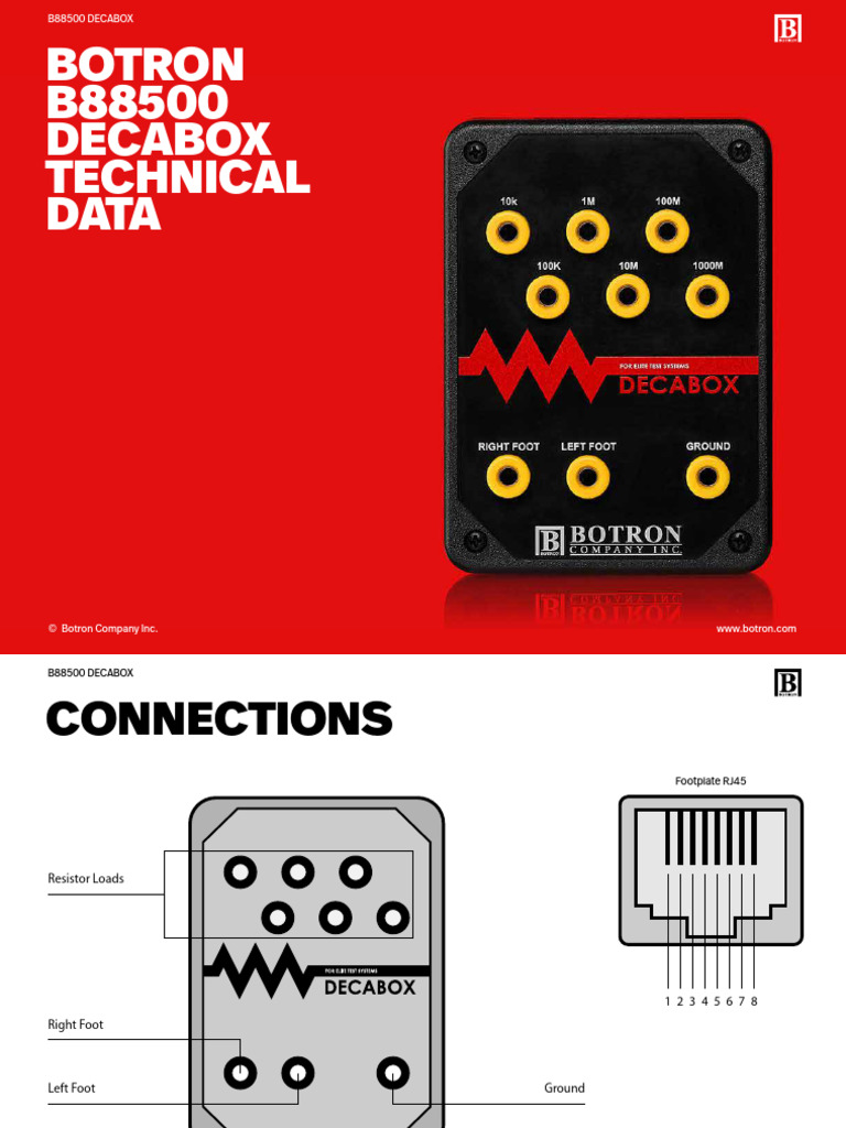 b88500 Botron Decabox Specs | PDF