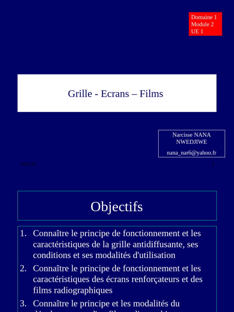 Grille, Écrans et Films en Radiologie | PDF | Radiographie | Rayon X