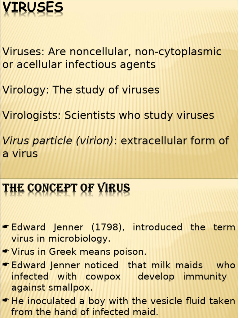 Structure and General Characteristics of Viruses MIC 101_1 | PDF ...