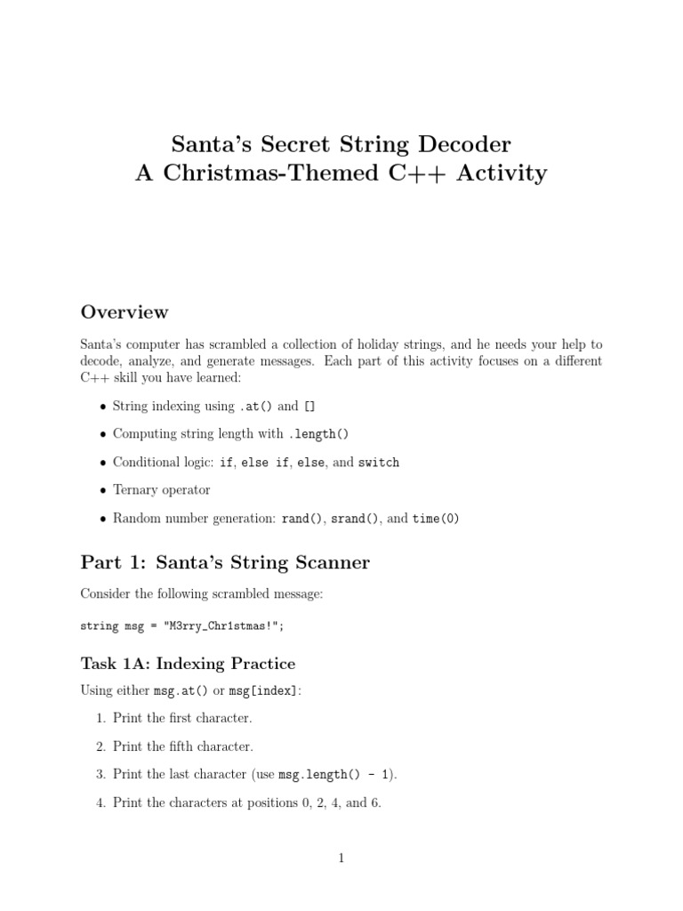 Ashish Jonna - Holiday_String_Decoders | PDF | String (Computer Science ...