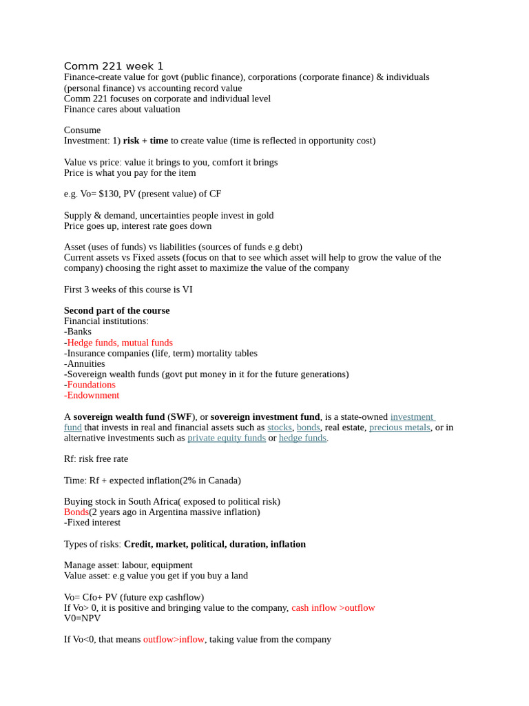Comm 221 Notes | PDF
