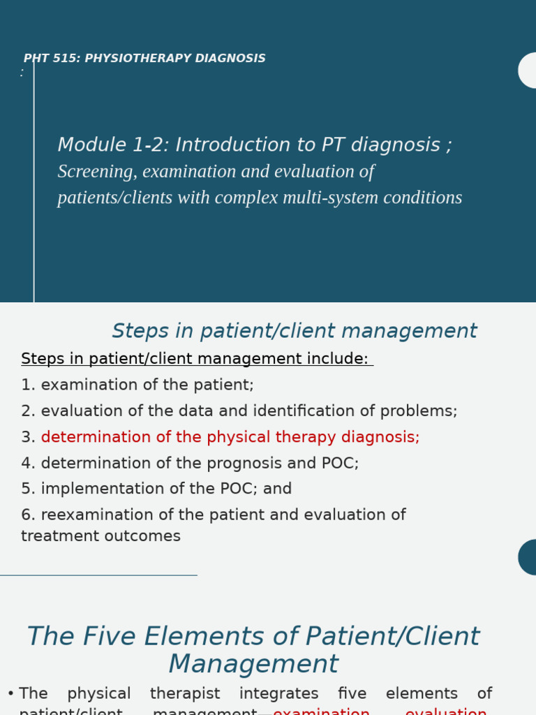 PHT 515 module 1-2 - Copy | PDF | Blood Pressure | Pulse