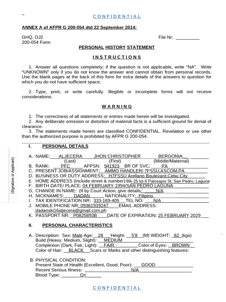 PFC Aljecera PHS CY 2022 ok | PDF