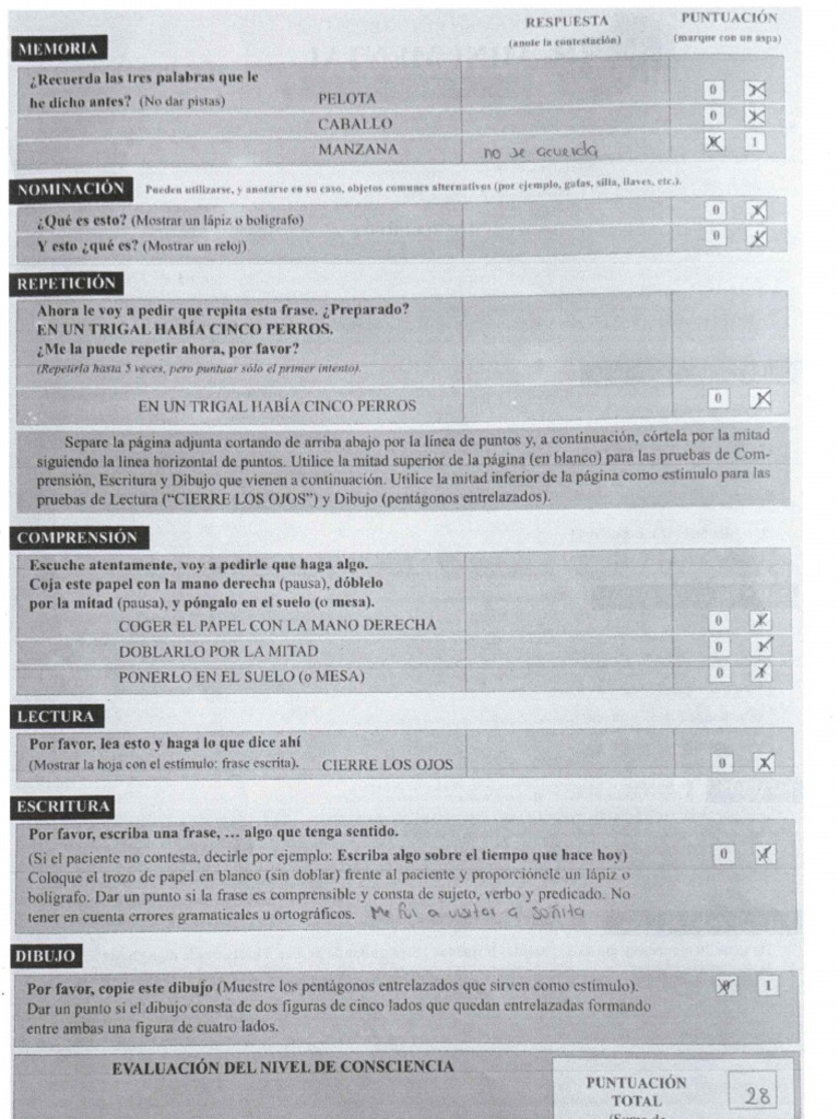 Test Moca y Minimental-2 | PDF