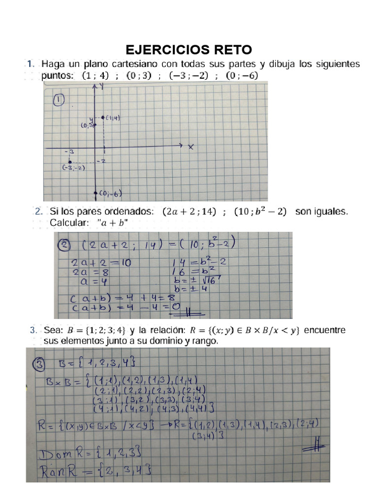 Ejercicios de Reto para Mejorar Habilidades | PDF