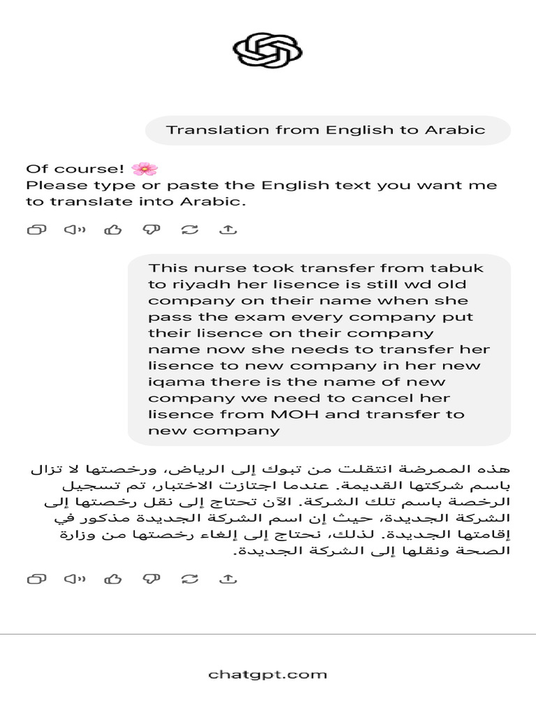 Translate English To Arabic | PDF