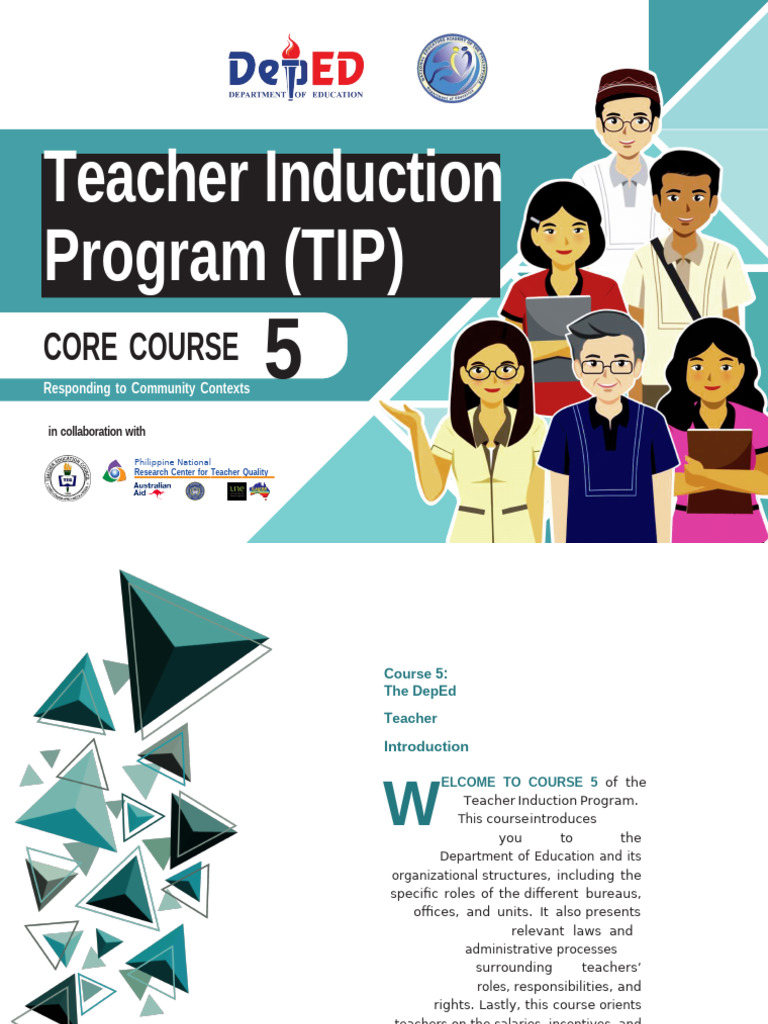 DepEd Teacher Induction Course Overview | PDF | Teachers | Governance