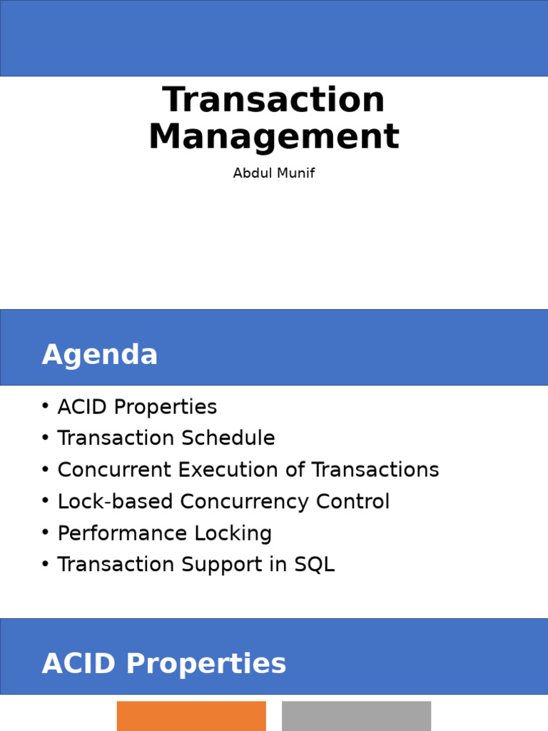 Understanding Transaction Management | PDF | Database Transaction | Acid