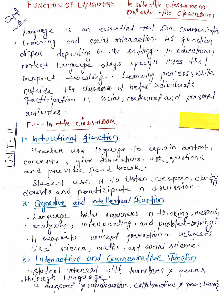 Function of Language | PDF