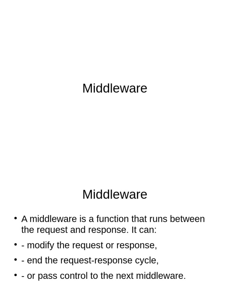 Middleware (2) | PDF