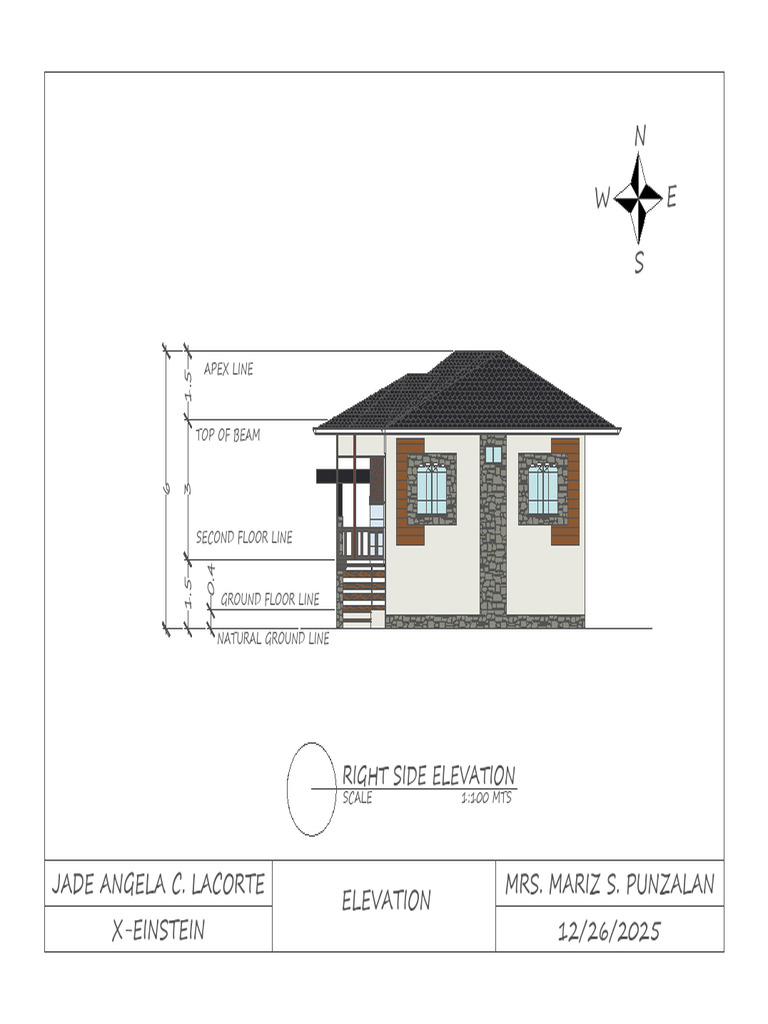 Architectural Elevation Drawing Details | PDF