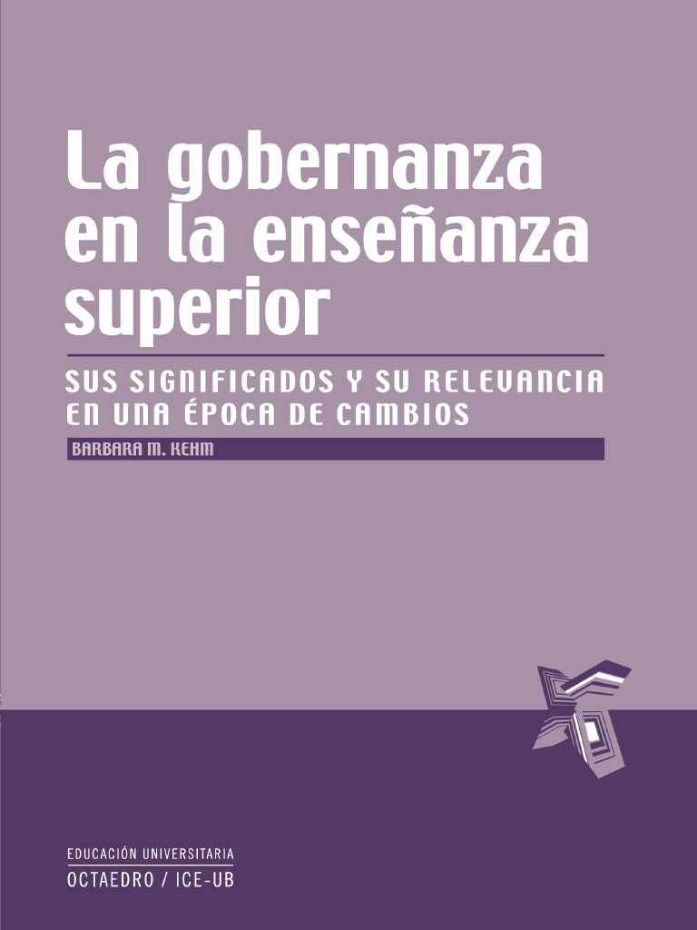 Gobernanza en la educación superior | PDF | Gobernancia | Estado (política)