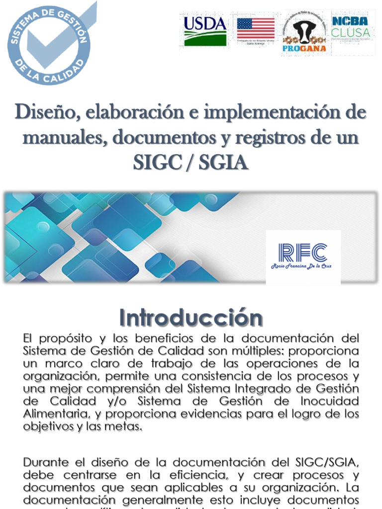 Sgia Material 1 | PDF | Calidad (comercial) | Sistema de manejo de calidad